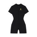 Women's Quarter-Zip Short Sleeve Romper