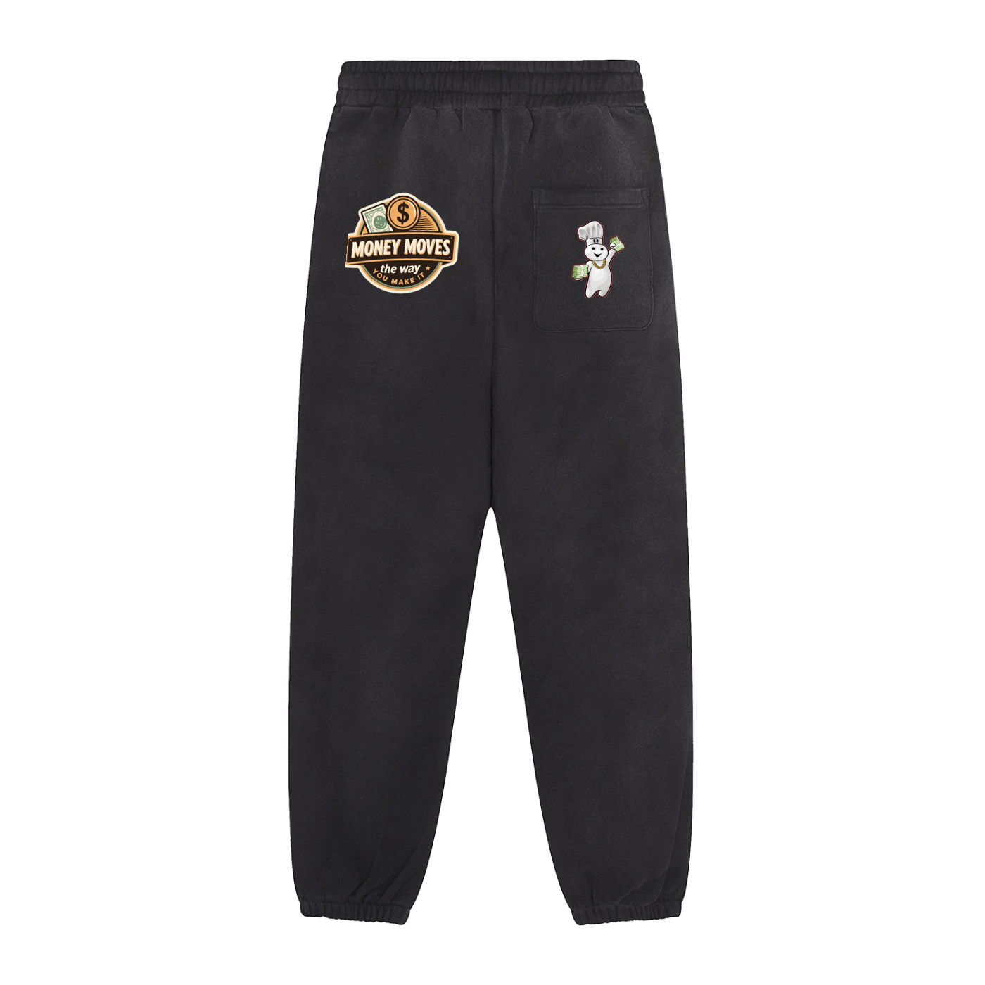 Sun Fade Contrast Tape Fleece Jogged Sweatpants